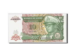 Billet, Zaïre, 10 Nouveaux Makuta, 1993, 1993-06-24, KM:49, NEUF - Zaïre