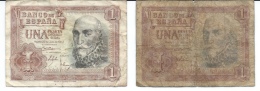 Espagne - Lot De 2 Billets De Une Peseta - 1953 - 1-2 Peseten