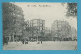 CPA 461 - Place Cambronne (XVème) Ed. P. MARMUSE - District 15