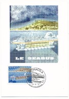 MONACO => Carte Maximum - 4,00 F Seabus - 20/10/1992 - Maximumkaarten