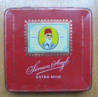 AC - EGYPTIAN CIGARETTE MANUFACTORY SIMON ARZT EXTRA MILD 20 CIGARETTES EMPTY TIN BOX - Cajas Para Tabaco (vacios)