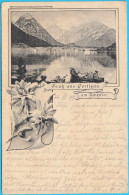 AK Gruss Aus PERTISAU AM ACHENSEE  ( Austria ) * Travelled 1897. To Altenburg * LITHO * Osterreich * Edelweiss - Pertisau