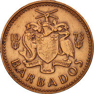 Monnaie, Barbados, Cent, 1973, Franklin Mint, TTB+, Bronze, KM:10 - Barbados (Barbuda)