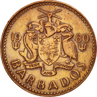 Monnaie, Barbados, Cent, 1980, Franklin Mint, TTB+, Bronze, KM:10 - Barbados (Barbuda)