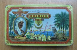 AC - EGYPTIAN CIGARETTE KHEDIVE EXQUISIT EXTRA MILD CIGARETTES EMPTY TIN BOX - Boites à Tabac Vides