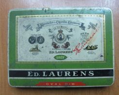 AC - EGYPTIAN CIGARETTE MANUFACTURE LE KHEDIVE ED LAURENS GRUN 50 CIGARETTES EMPTY TIN BOX - Cajas Para Tabaco (vacios)