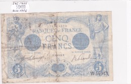 Billet De 5 Francs Bleu Du 14/11/1916 SAGITTAIRE - W.14913 Alph 229 @ N° Fayette : 2.45 - 5 F 1912-1917 ''Bleu''