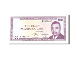 Billet, Burundi, 100 Francs, 1993, 1993-05-01, KM:29c, NEUF - Burundi