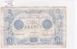 Billet De 5 Francs Bleu Du 17/11/1916 SAGITTAIRE - J.14975 Alph 262 @ N° Fayette : 2.45 - 5 F 1912-1917 ''Bleu''