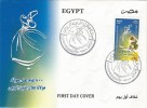 EGYPT 2007 FDC / FIRST DAY COVER 800 Years Anniversary Jalal Al-Din Rumi Persian Poet - Cartas & Documentos