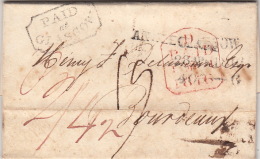 Lettre Glasgow Paid Pour La France >> Marque D'entrée Angleterre TTB 1816 - ...-1840 Precursores