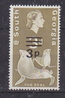 South Georgia 1977 Decimal Surcharges 3p On 3d ** Mnh (27880) - Géorgie Du Sud