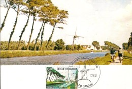 DAMME-DAMSE VAART-MOLEN-CARTE MAXIMUM - Damme