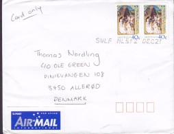 Australia INTERNATIONAL Post AIR MAIL Par Avion Label BEXLEY NSW 2001 Cover Brief ALLERØD Denmark Christmas Weihnachten - Brieven En Documenten