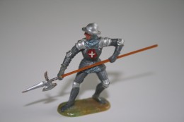 Elastolin, Lineol Hauser, H=40mm, Knight, Plastic - Vintage Toy Soldier - Figuren