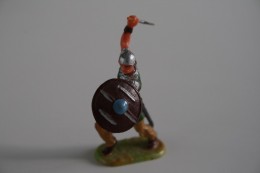 Elastolin, Lineol Hauser, H=40mm, Norman, Plastic - Vintage Toy Soldier - Figuren