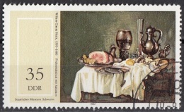 Delcampe - 2288 Germania Democratica 1982 " Breakfast Table With Ham " Quadro Dipinto Da W.C. Heda Barocco Paintings DDR - Impressionisme