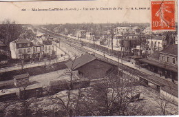 Delcampe - YVELINES - MAISONS-LAFFITTE - VUE SUR LE CHEMIN DE FER - CARTE DATEE DE 1911. - Maisons-Laffitte