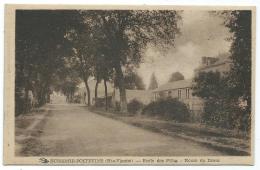 CPSM BUSSIERE POITEVINE, ECOLE DES FILLES, ROUTE DU DORAT, HAUTE VIENNE 87 - Bussiere Poitevine