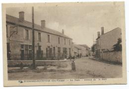 CPSM BUSSIERE POITEVINE, LA POSTE, AVENUE DE LA GARE, HAUTE VIENNE 87 - Bussiere Poitevine