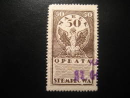 50M Oplata Stemplowa Revenue Fiscal Tax Postage Due Official POLAND - Fiscaux