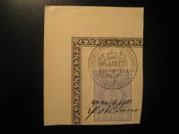 PREUSSEN 3 Mark Stempelmarke On Fragment Revenue Fiscal Tax Postage Due Official GERMANY - Sonstige & Ohne Zuordnung