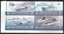 Black Colour Omitted, Error & Varieties,President Fleet Review, Militaria, Airplane, Helicopter, Submrine, Ship, Marked - Sottomarini