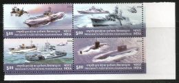 Double Printing Impression,Black Colour Shifted Right , Error & Varieties,President Fleet Helicopter, Submrine, Ship, - Sous-marins