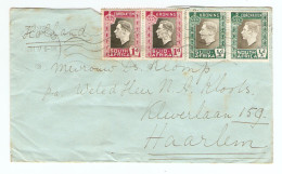 LETTRE AFRIQUE DU SUD COVER SOUTH AFRICA 6/7/1937 POUR HAARLEM PAYS BAS HOLLAND - CORONATION 2 Scans - - Covers & Documents