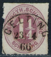 Gelting 13/4 66 Auf 1 1/4 Shillinge Lila - Schleswig Holstein Nr. 14 - Pracht - Schleswig-Holstein