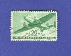 1941 / 60 N° PA 30 YT  AIR  20  MAIL  CENTS UNITED STATES  OF AMERICA OBLITÉRÉ - 2a. 1941-1960 Usados