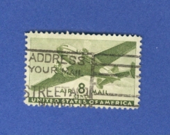 1941 / 1944  N° 27 AIR  8  MAIL  CENTS UNITED STATES  OF AMERICA OBLITÉRÉ YVERT TELLIER 0.30 € - 2a. 1941-1960 Oblitérés