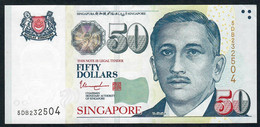 SINGAPORE P49h  50  DOLLARS  2015 #5DB       XF-AU - Singapore