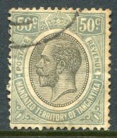 Tanganyika 1927-31 KGV - 50c Grey Used (SG 100) - Tanganyika (...-1932)