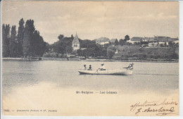 ST-SULPICE - BARQUE SUR LE LEMAN - PERSONNAGES - DOS UNIQUE - 1901 - Saint-Sulpice