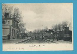 CPA- Chemin De Fer - Cheminots - La Gare CHARS 95 - Chars