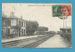 CPA- Chemin De Fer - Cheminots - La Gare LIANCOURT ST PIERRE 60 - Liancourt