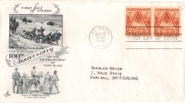 COS-L7 - ETATS-UNIS FDC De EL PASO 1948 Fusée Au Décollage - América Del Norte