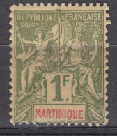 Martinique 1892 Yvert#43 Mint Hinged - Ongebruikt