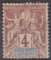 Diego-Suarez 1892 Yvert#27 Mint Hinged - Unused Stamps