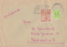 Berlin Brief Drucksache Mif Minr.88 Bund Minr.123 Oldenburg 8.9.52 - Brieven En Documenten