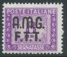 1947-49 TRIESTE A SEGNATASSE 8 LIRE MNH ** - G162 - Segnatasse