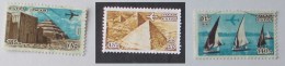 Egitto 1978 Air Mail 3 Stamps Used  Aereo Sulle Piramidi E Sul Nilo Pyramids And Nile - Gebraucht