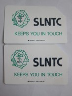 Urmet Phonecard,SRL-02,03 The First Issued SLNTC Logo,two Cards,used - Sierra Leone