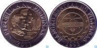 PHILIPPINES 10 PISO 2011 Bimetallic  UNC (sortie De Rouleau)   FILIPINAS FILIPPINE  PORT OFFERT - Philippines