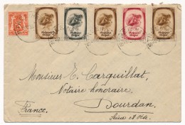 BELGIQUE - Enveloppe Affranchie Diverses Val. Prince Albert Enfant. 1938 (Strée - Hainaut) - Cartas & Documentos