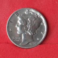 USA 1 DIME 1944 - 2,5 GRS - 0,900 SILVER   KM# 140 - (Nº14669) - 1916-1945: Mercury (kwik)