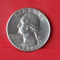 USA 25 CENTS 1964 - 6,25 GRS - 0,900 SILVER   KM# 164 - (Nº14673) - 1932-1998: Washington