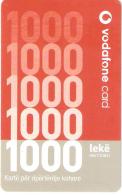 Albania-Vodafone Mobile Card 1000 Leke,used - Albanie