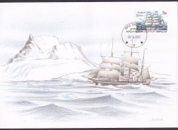 Greenland Maximum Card Karte 2003 Schiff Ship "Nordlyset" Von Martin Mörck - Cartas Máxima